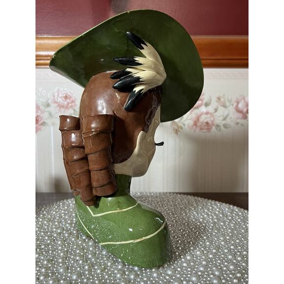 ERMYN TRUDE SIGNED BETTY LOU NICHOLS LADY HEAD VASE EYELASHES VINTAGE, Large - Picture 5 of 10